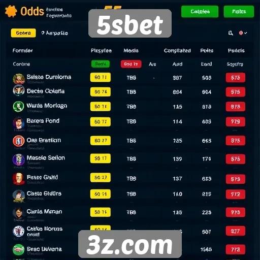 Comparação de odds no 5sbet em relação a outros sites