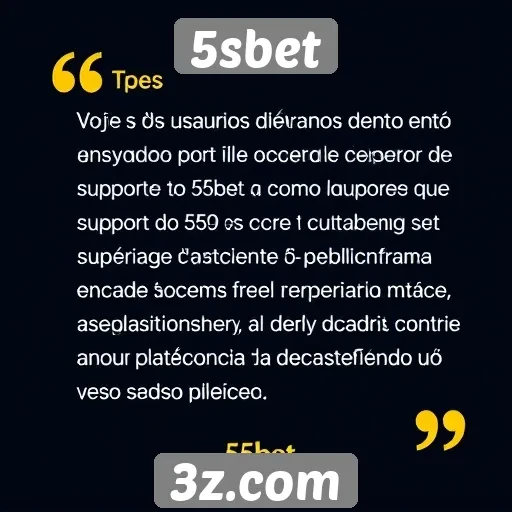 Feedback de usuários sobre o suporte do 5sbet